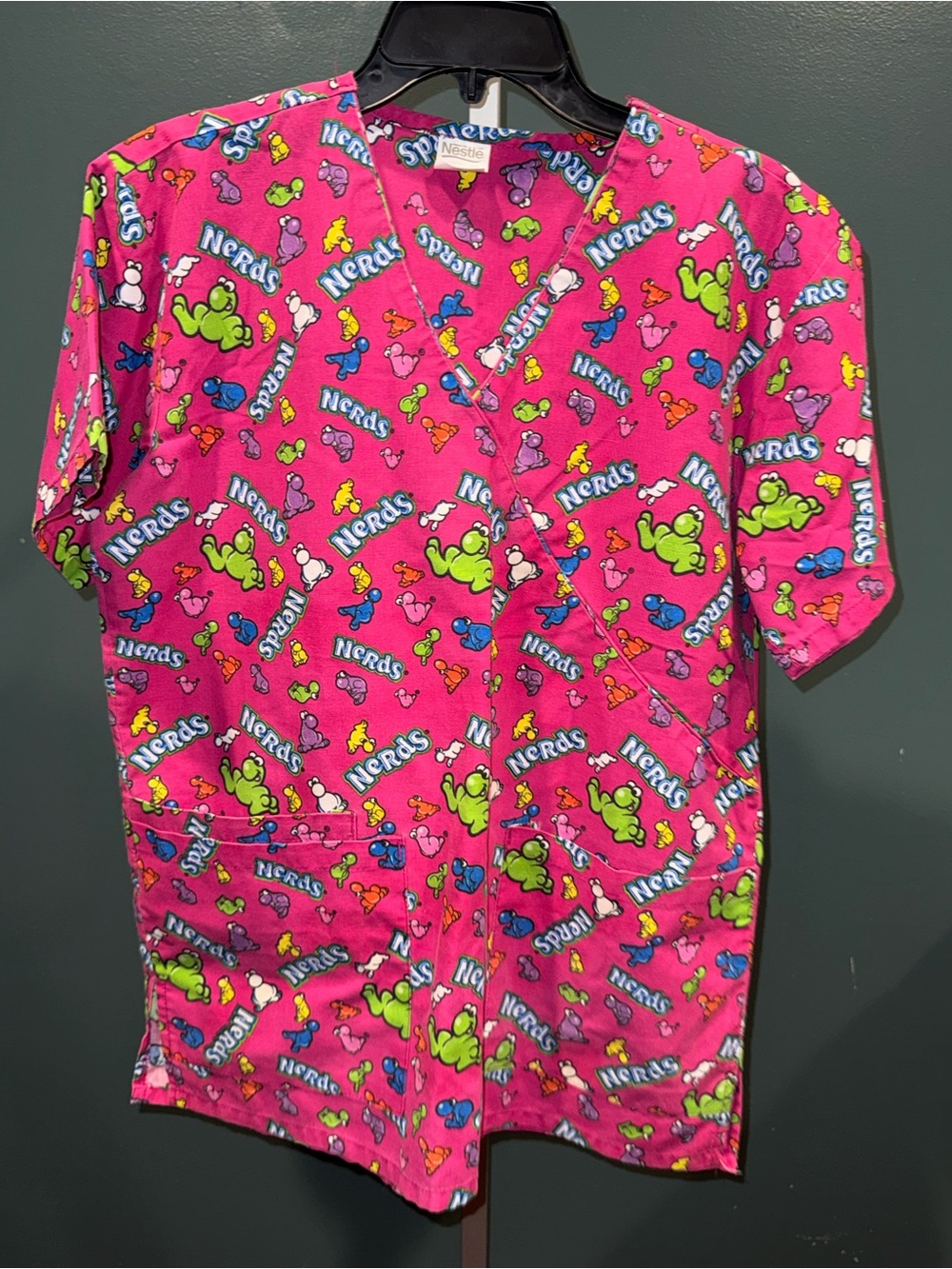 Nestle Pink Novelty Nerds Print Tunic Top